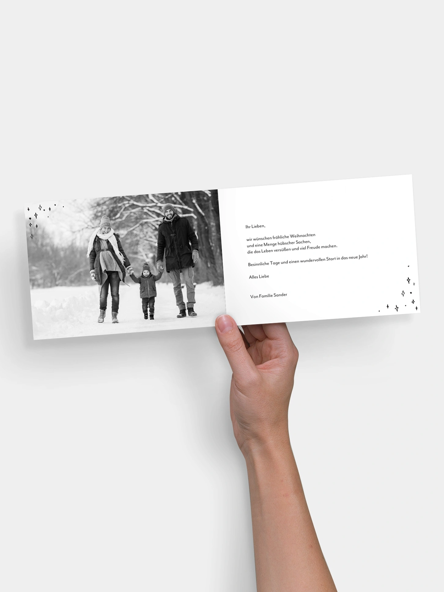 Weihnachtskarte Stille Nacht