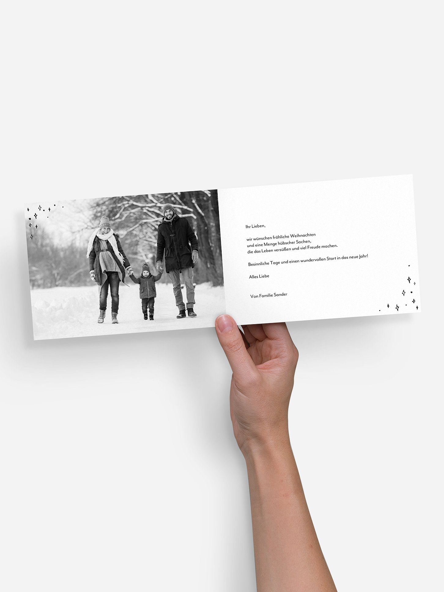 Weihnachtskarte Stille Nacht