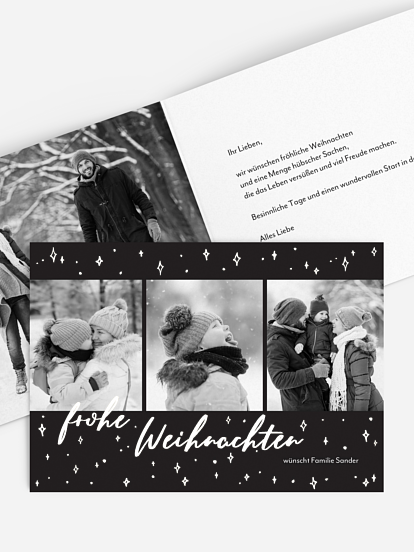 Weihnachtskarte Stille Nacht