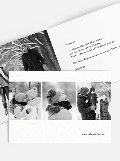 Weihnachtskarte Stille Nacht