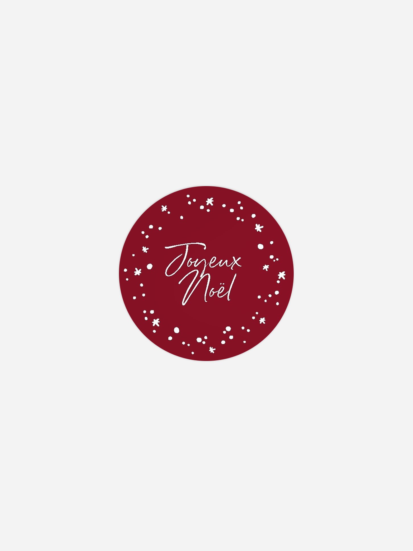 Étiquette cadeau Noël Un Noël splendide