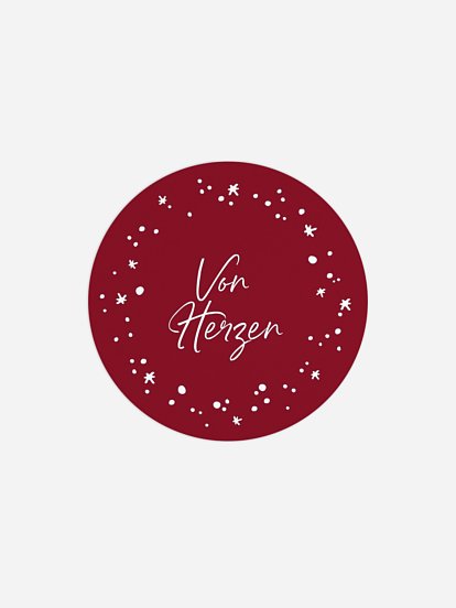 Geschenkaufkleber Weihnachten Weihnachtspracht