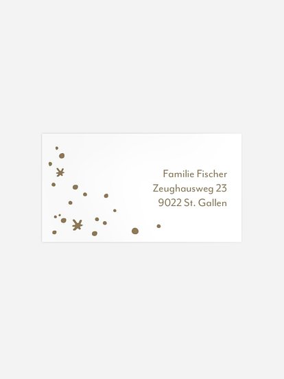 Empfängeraufkleber Weihnachten Weihnachtspracht