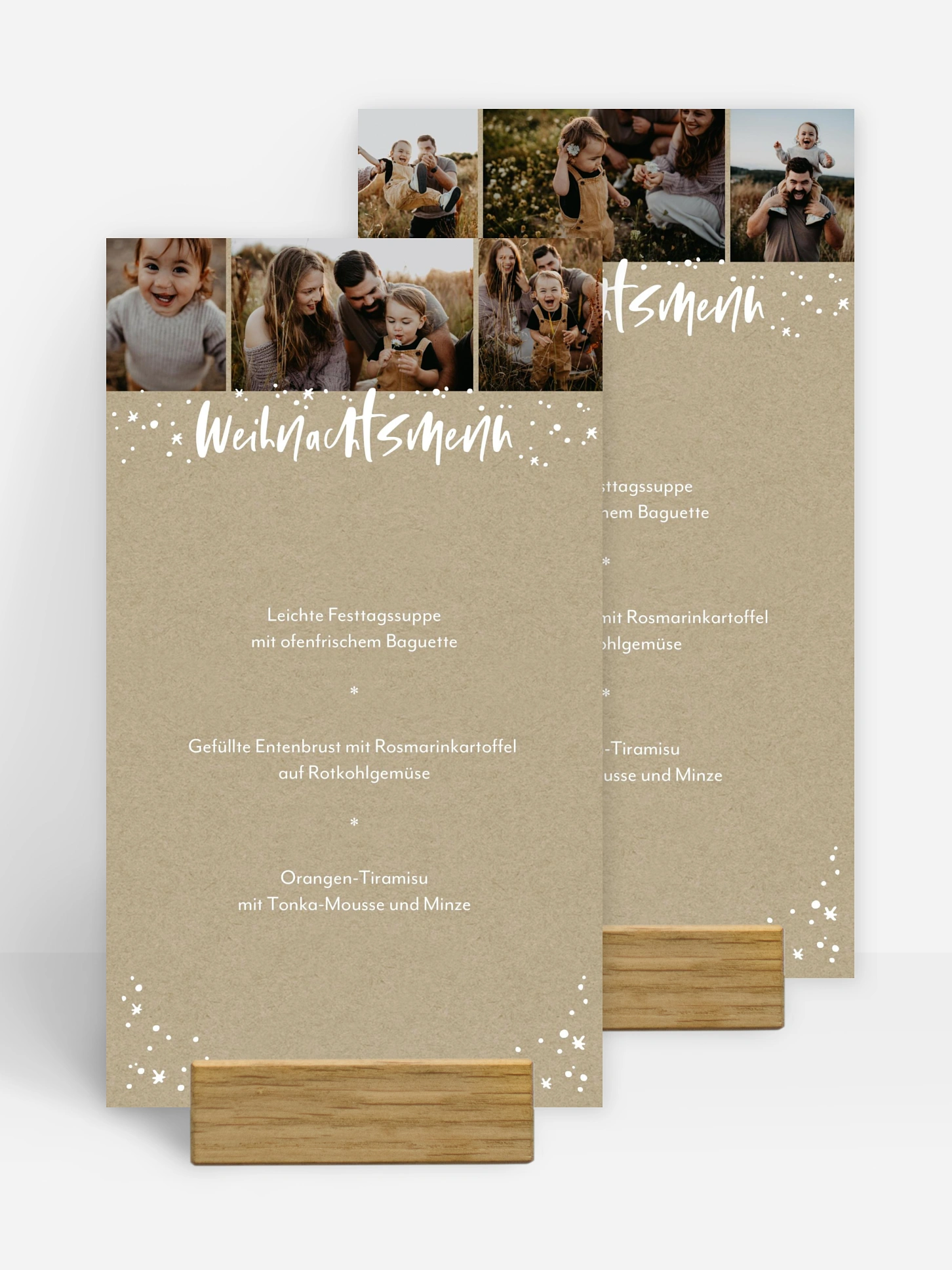 Menükarten Weihnachten Weihnachtspracht