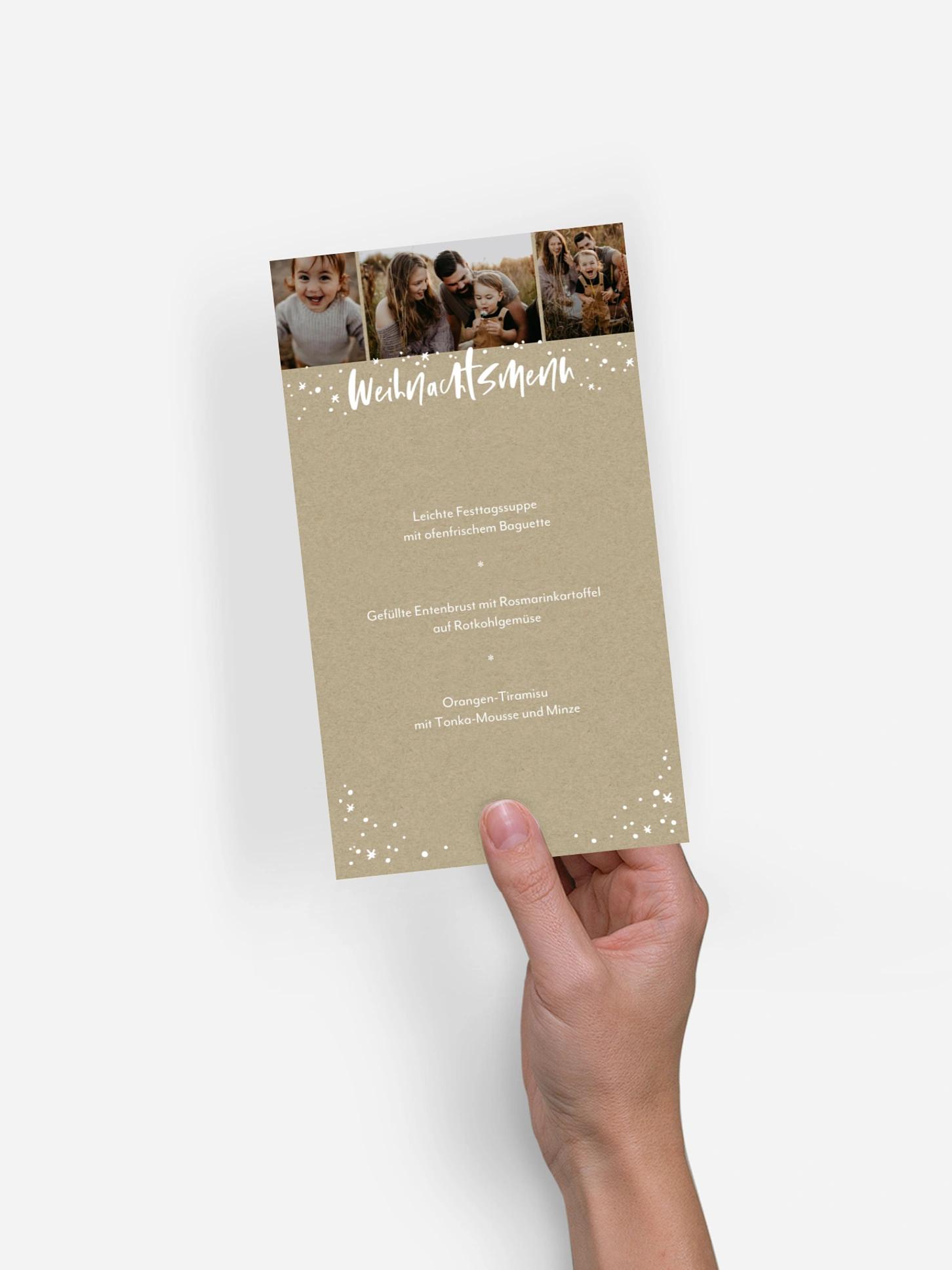 Menükarten Weihnachten Weihnachtspracht