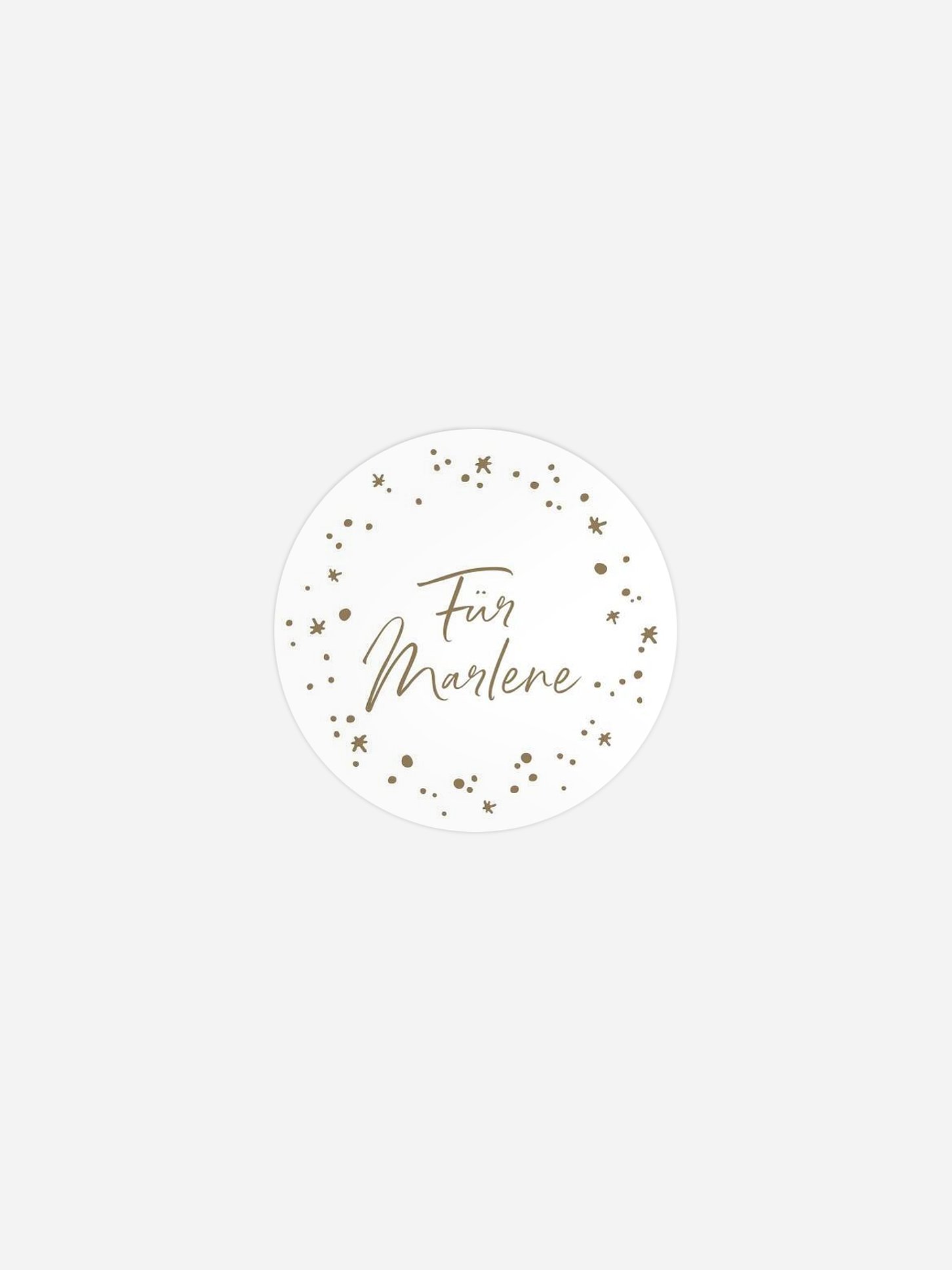 Geschenkaufkleber personalisiert Weihnachtspracht