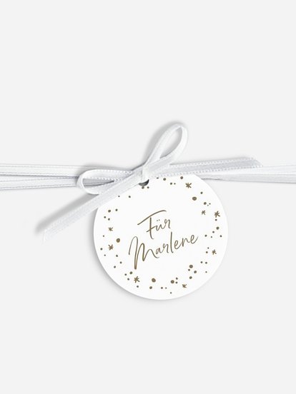 Anhänger mit Band personalisiert Weihnachtspracht