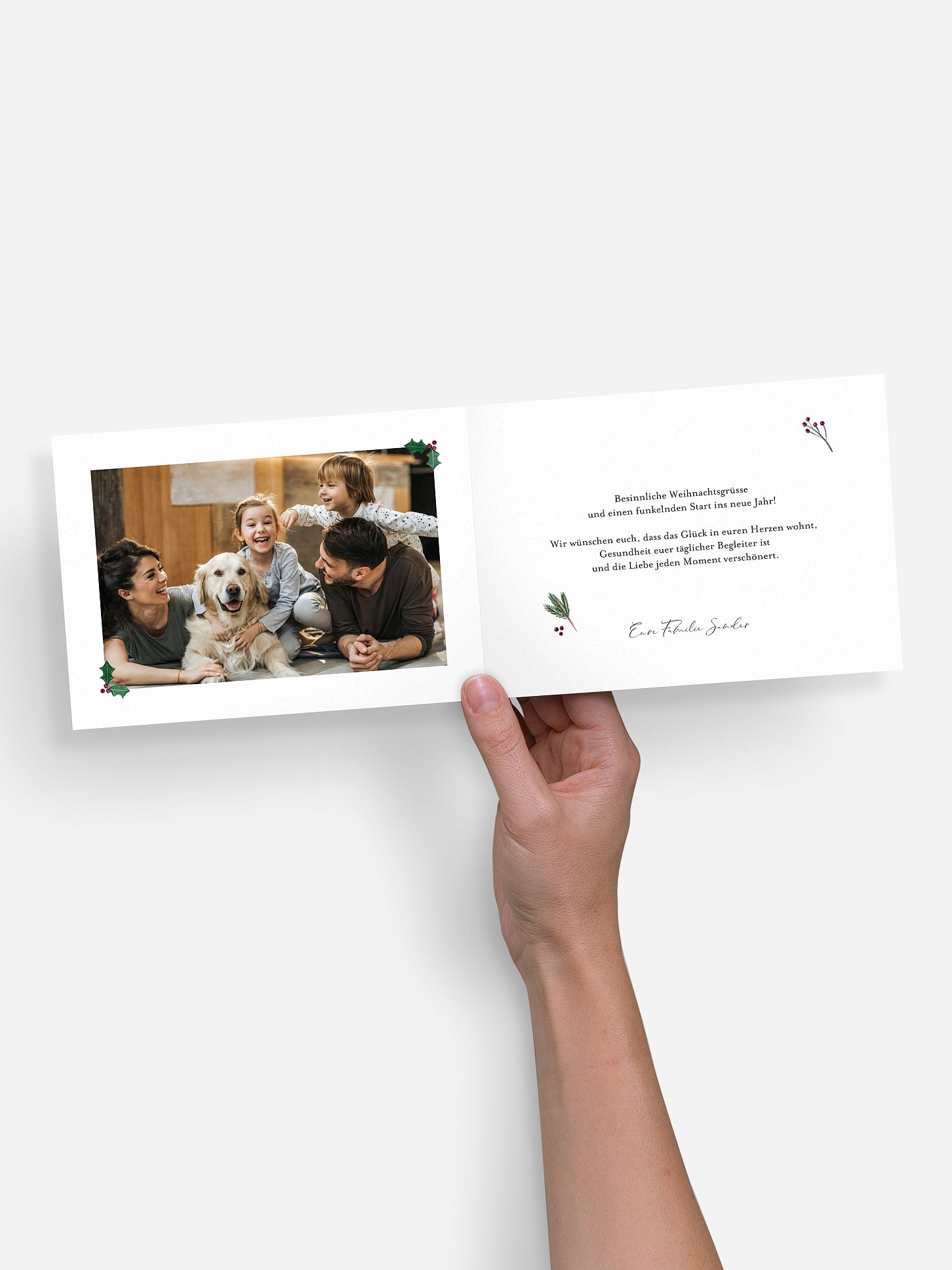 Weihnachtskarte Christmas Branch