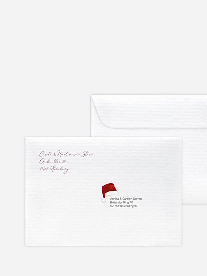 Bedruckte Umschläge Weihnachten Weihnachtswichtel