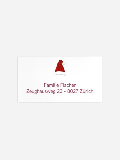 Empfängeraufkleber Weihnachten Weihnachtswichtel