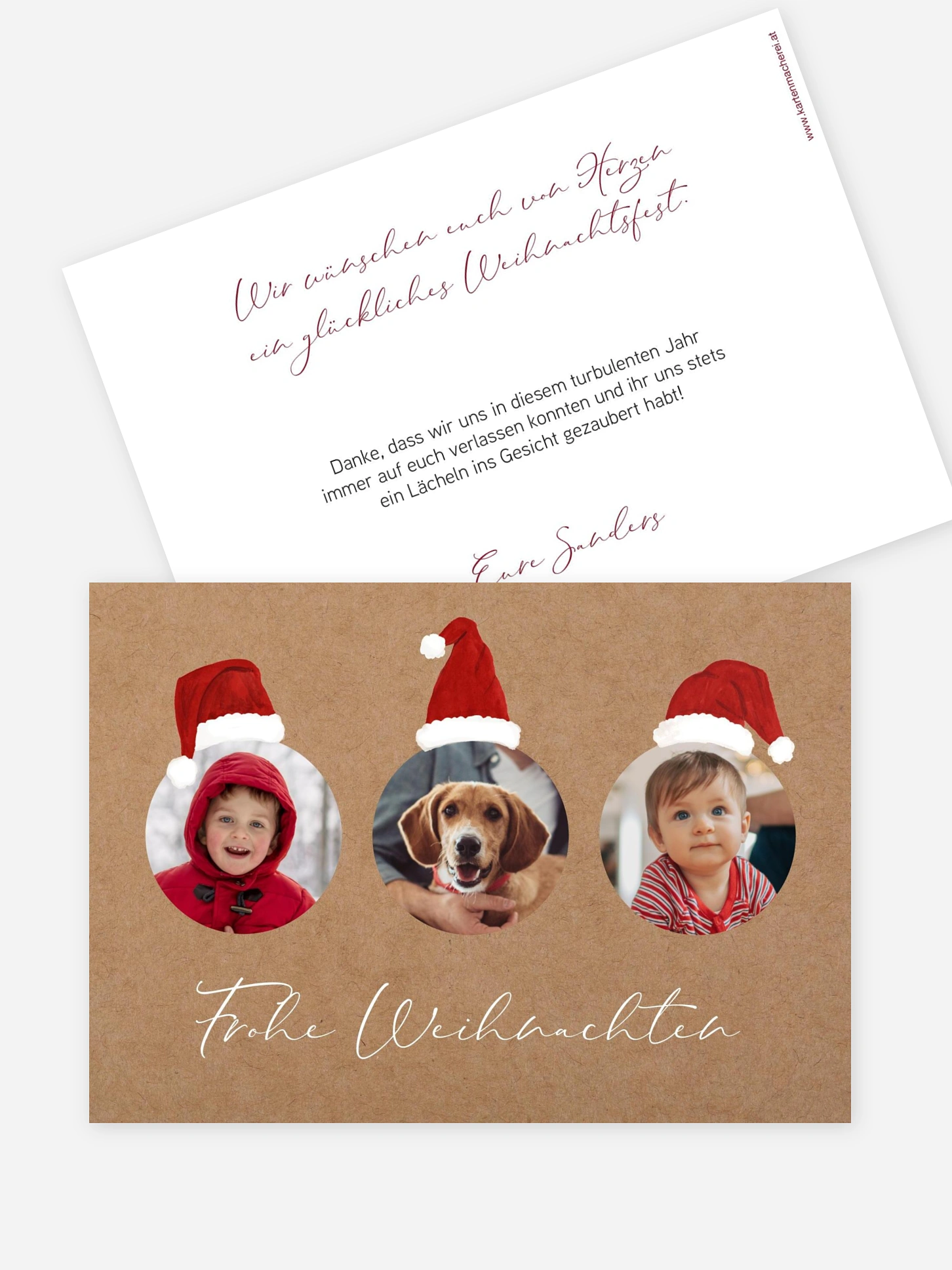 Weihnachtskarte Weihnachtswichtel
