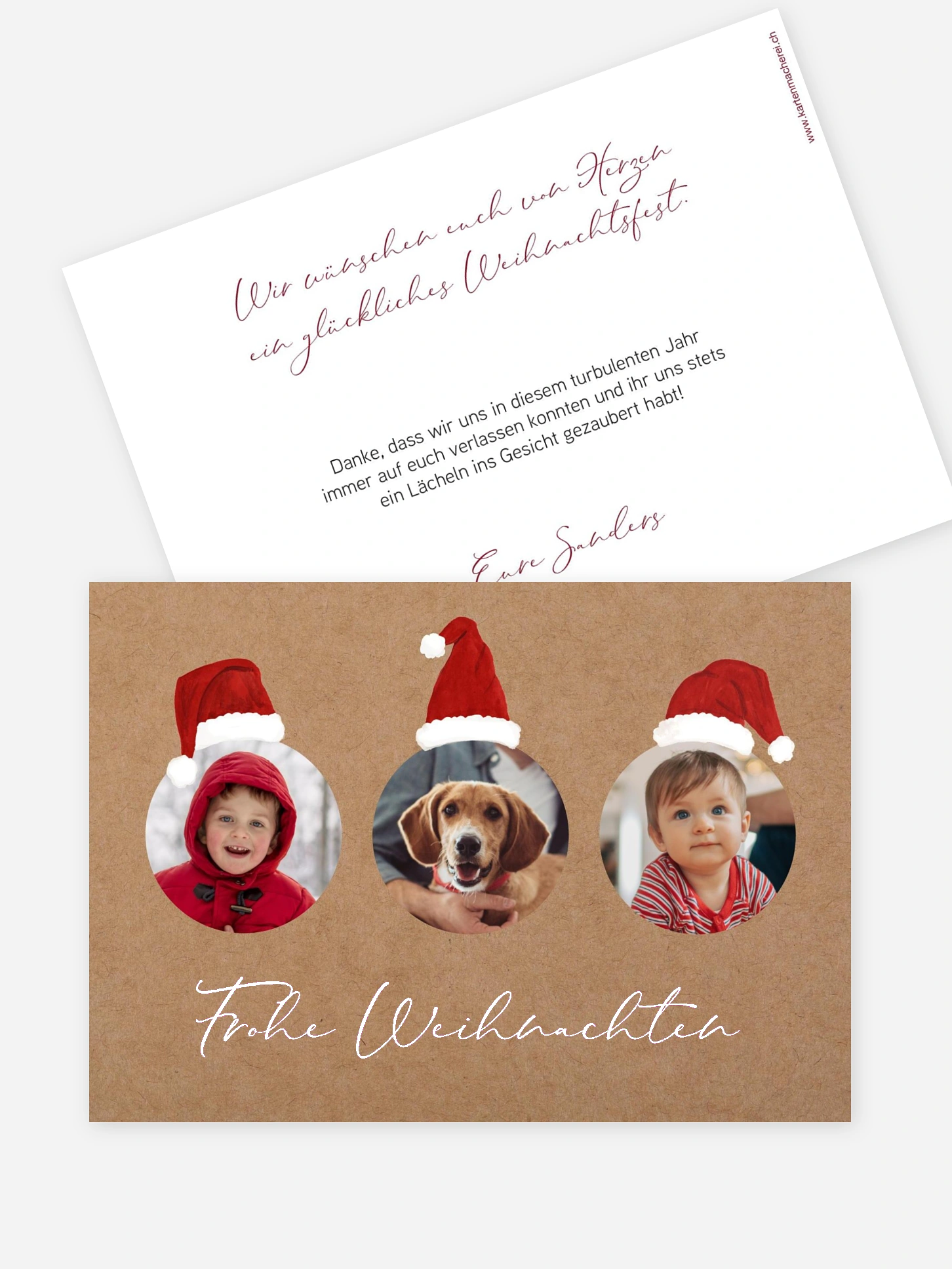 Weihnachtskarte Weihnachtswichtel