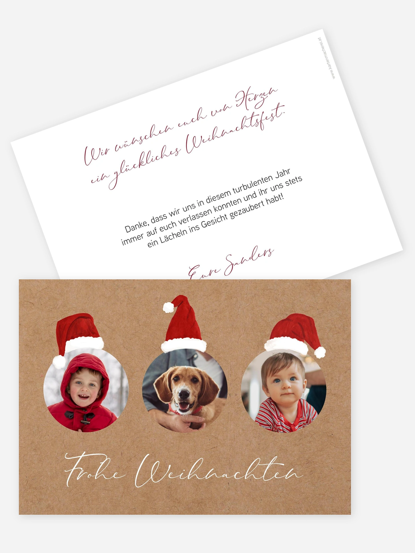 Weihnachtskarte Weihnachtswichtel