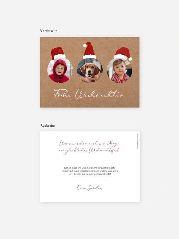 Weihnachtskarte Weihnachtswichtel