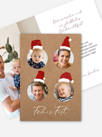 Weihnachtskarte Weihnachtswichtel