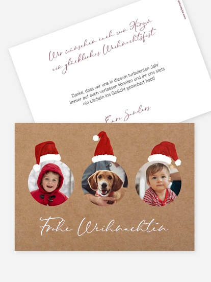 Weihnachtskarte Weihnachtswichtel