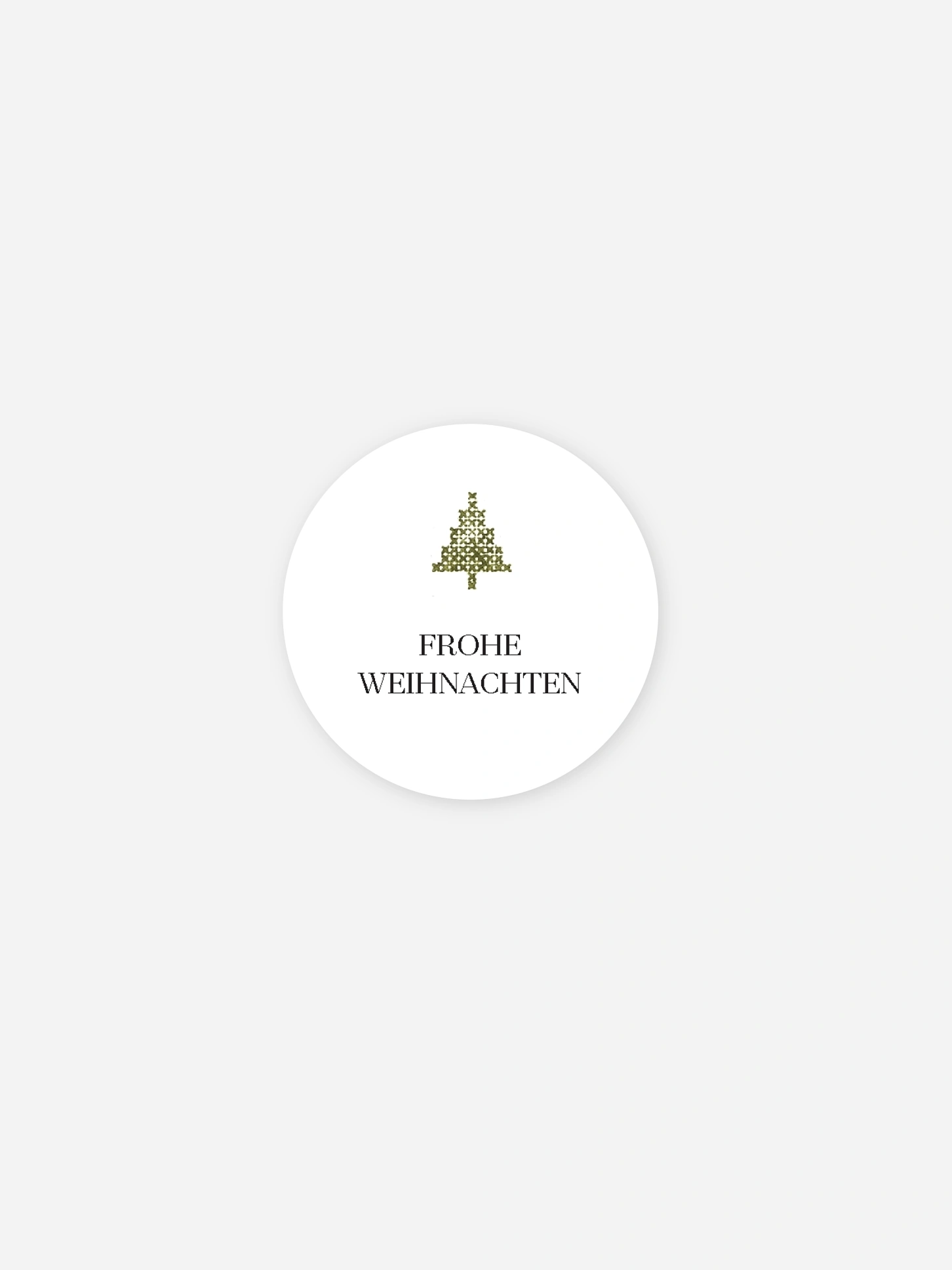 Geschenkaufkleber Weihnachten Christbaum