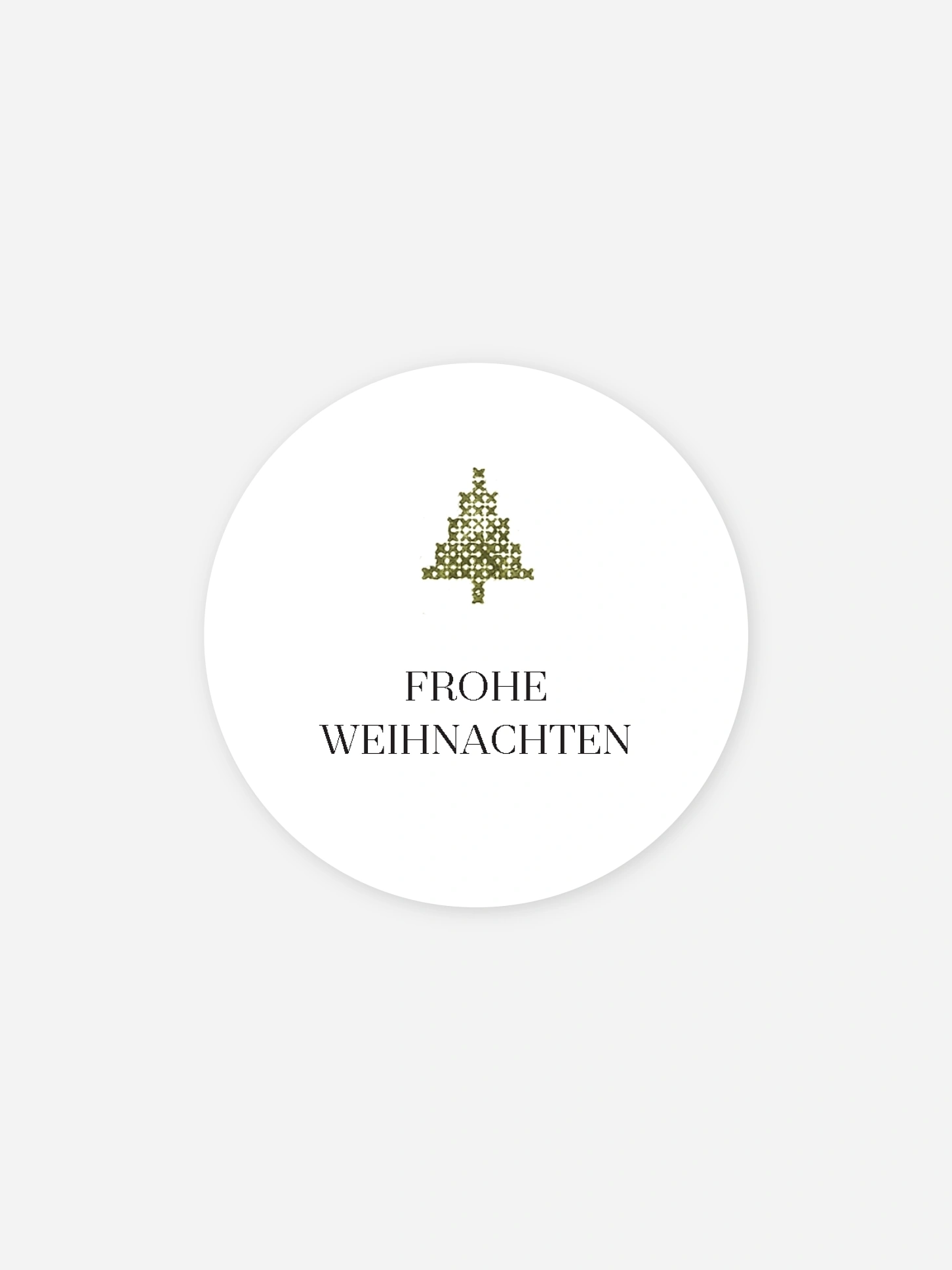 Geschenkaufkleber Weihnachten Christbaum