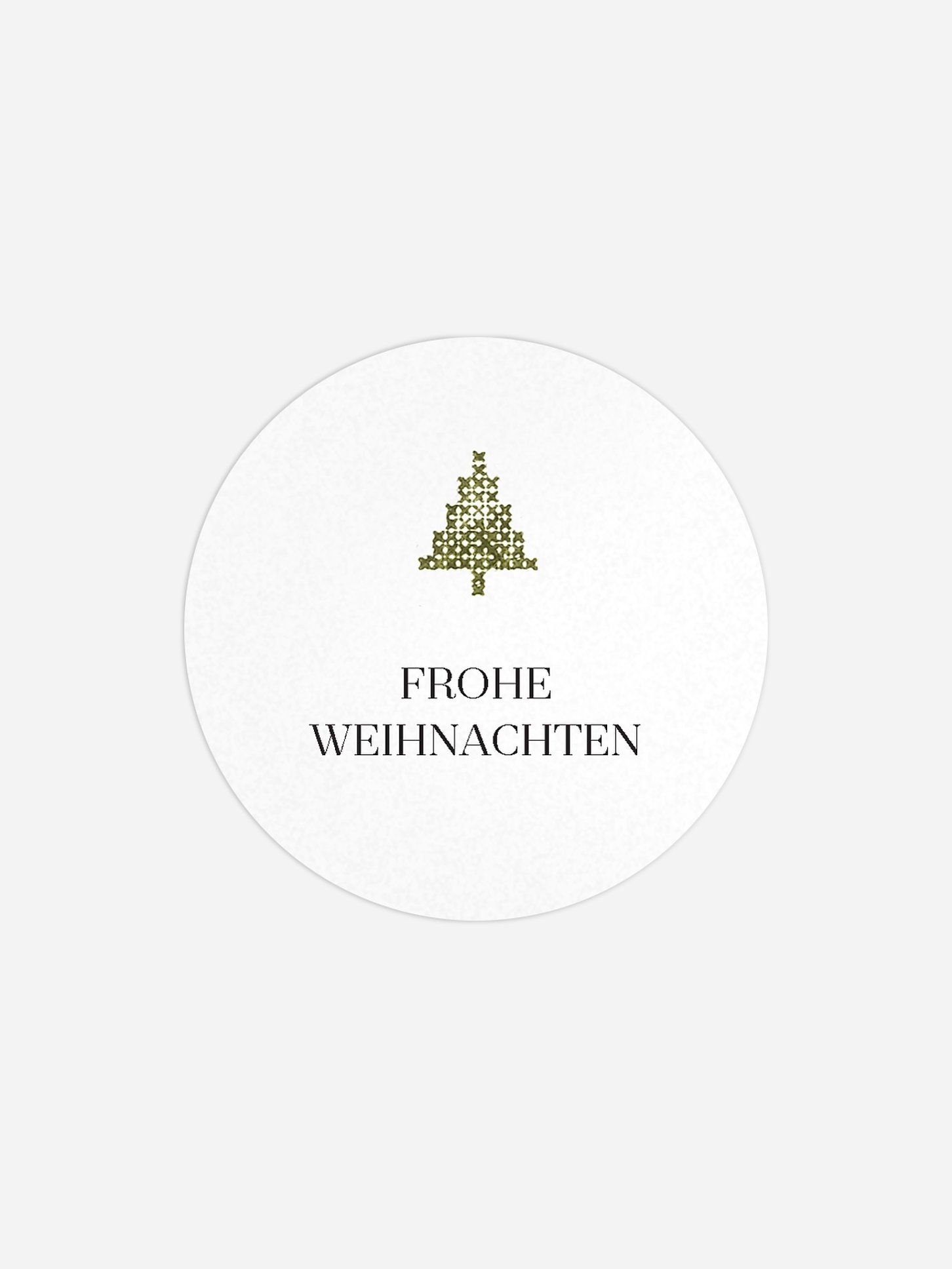 Geschenkaufkleber Weihnachten Christbaum