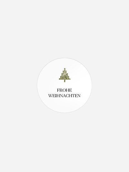 Geschenkaufkleber Weihnachten Christbaum