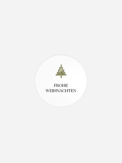 Geschenkaufkleber Weihnachten Christbaum