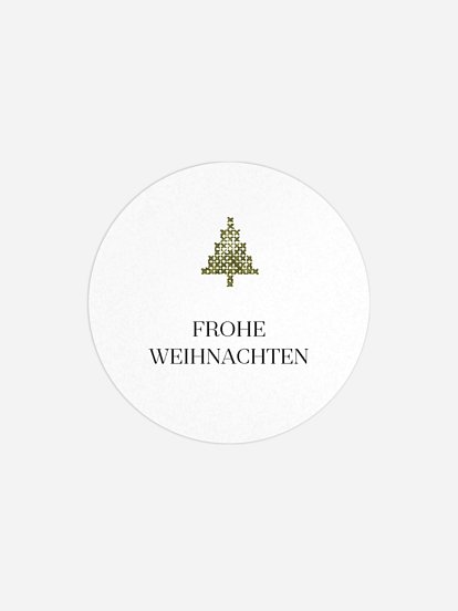 Geschenkaufkleber Weihnachten Christbaum