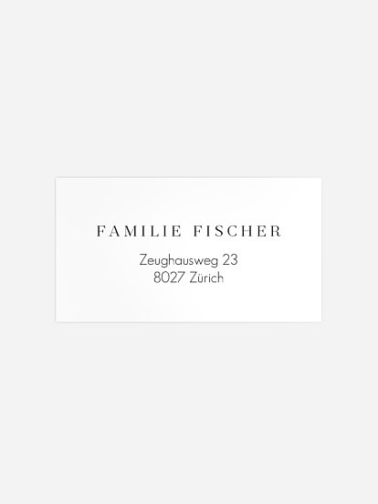 Empfängeraufkleber Weihnachten Christbaum