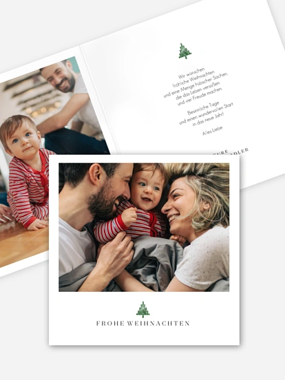 Weihnachtskarte Christbaum