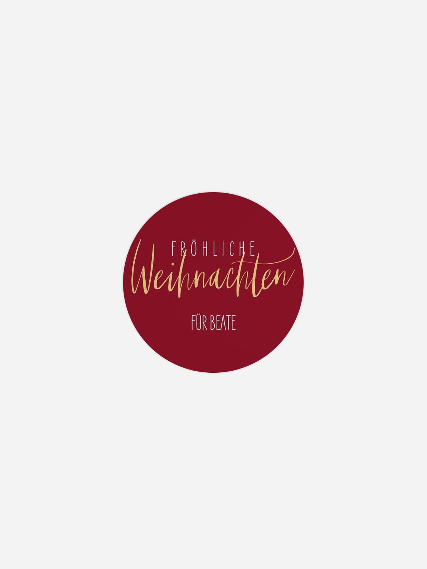 Geschenkaufkleber personalisiert Weihnachtsmagie