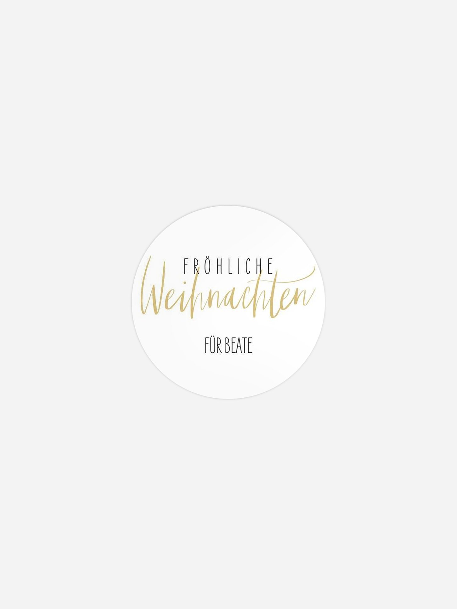 Geschenkaufkleber personalisiert Weihnachtsmagie