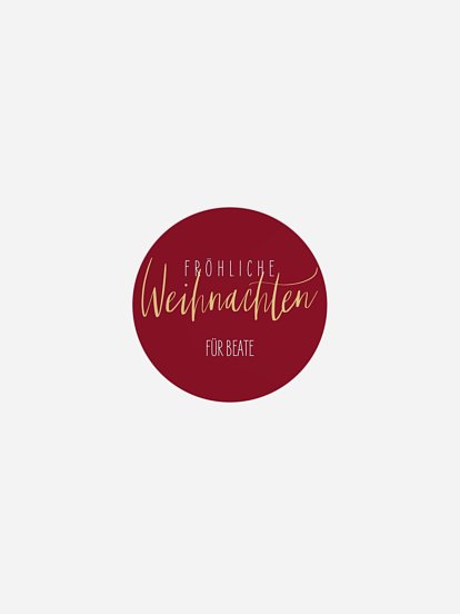 Geschenkaufkleber personalisiert Weihnachtsmagie