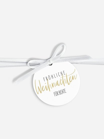 Anhänger mit Band personalisiert Weihnachtsmagie