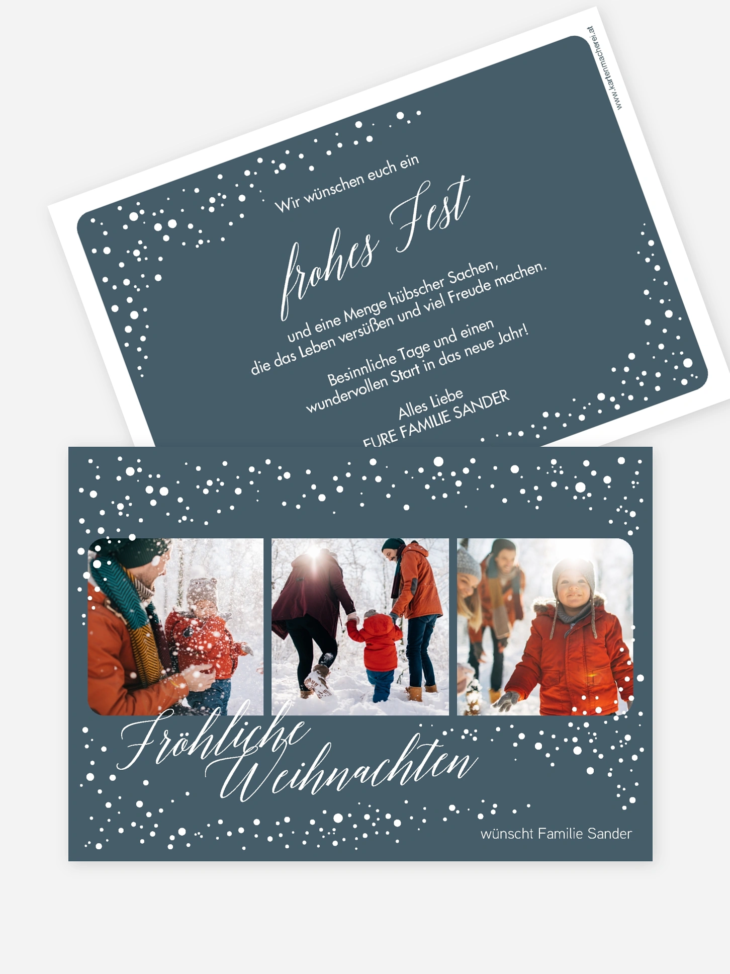 Weihnachtskarte Snowy Season