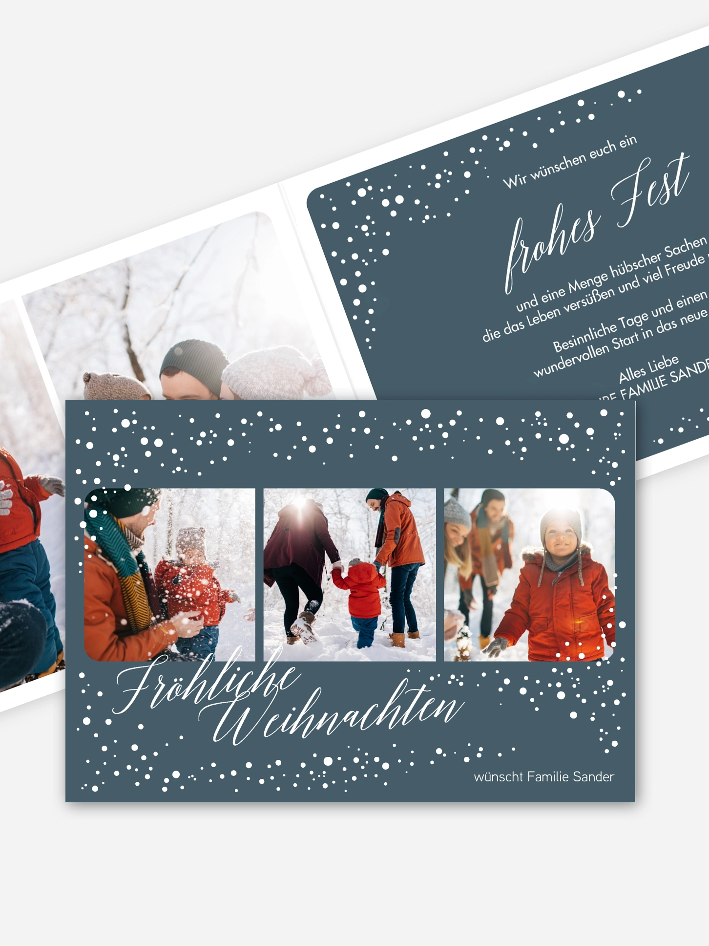 Weihnachtskarte Snowy Season
