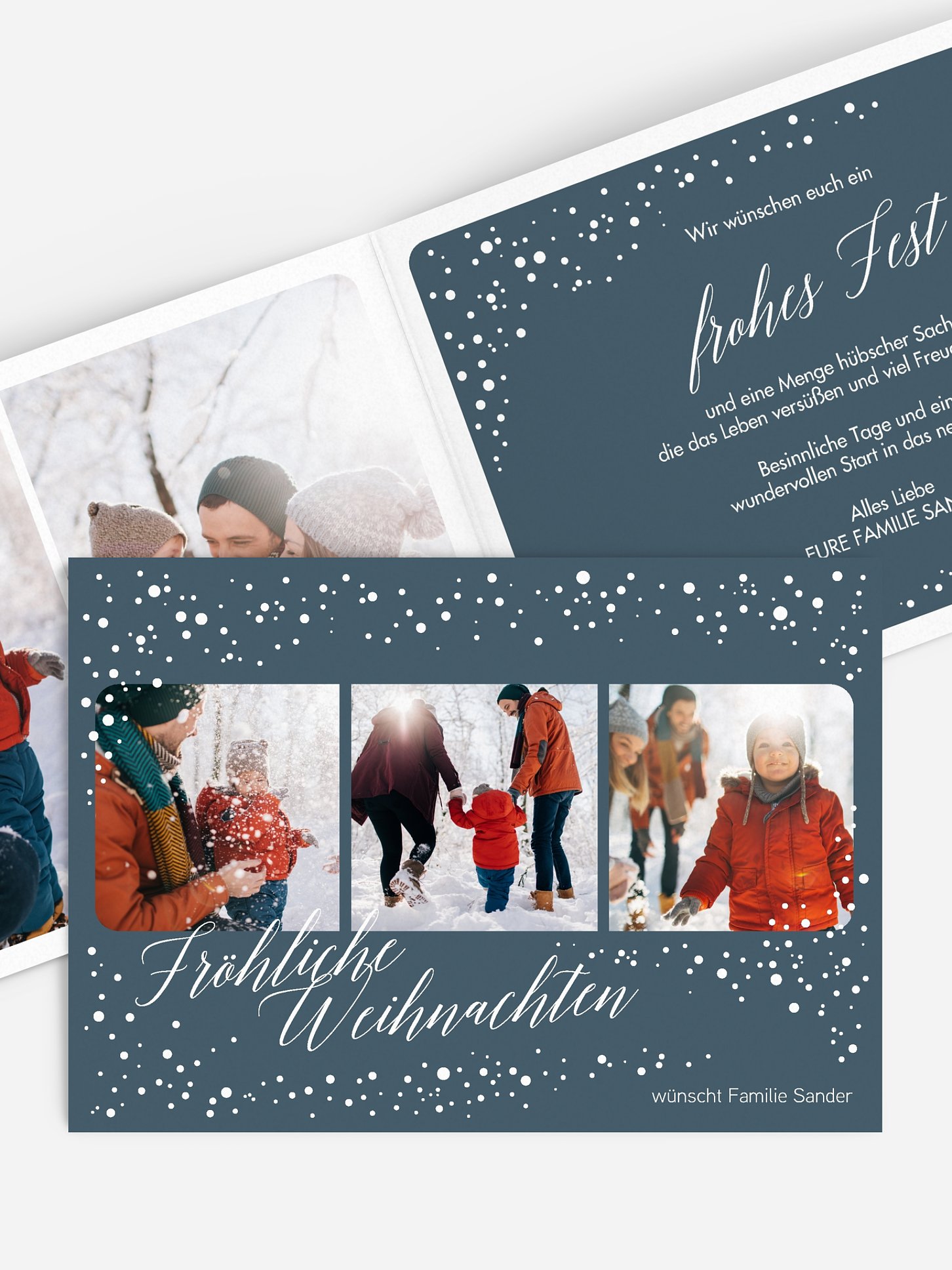 Weihnachtskarte Snowy Season