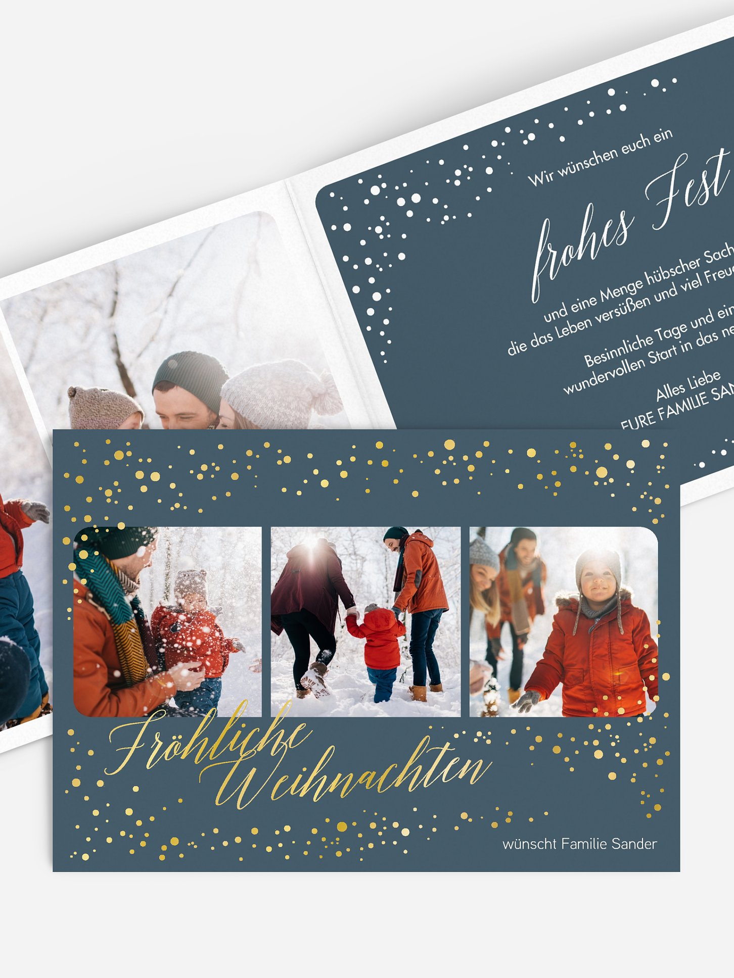 Weihnachtskarte Snowy Season