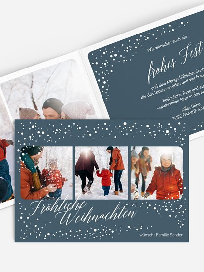 Weihnachtskarte Snowy Season