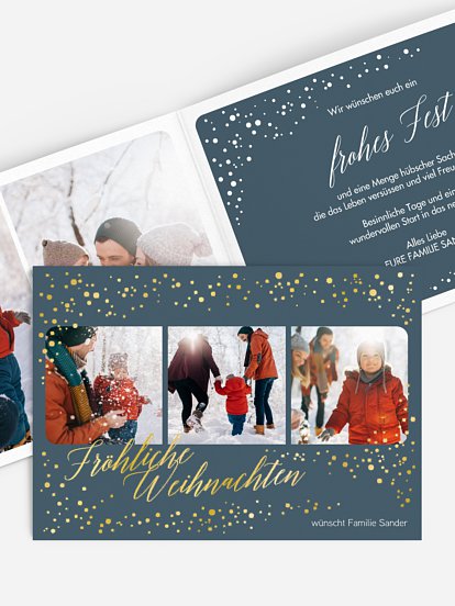 Weihnachtskarte Snowy Season