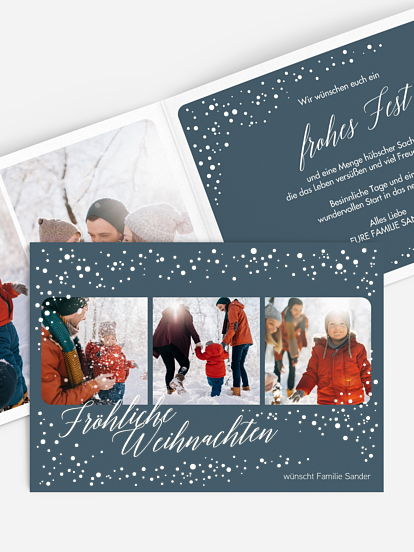 Weihnachtskarte Snowy Season