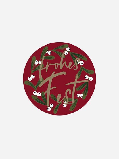 Geschenkaufkleber Weihnachten Blissful