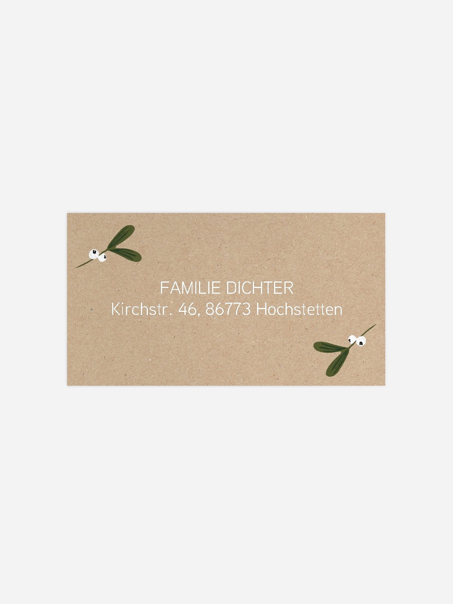 Empfängeraufkleber Weihnachten Blissful