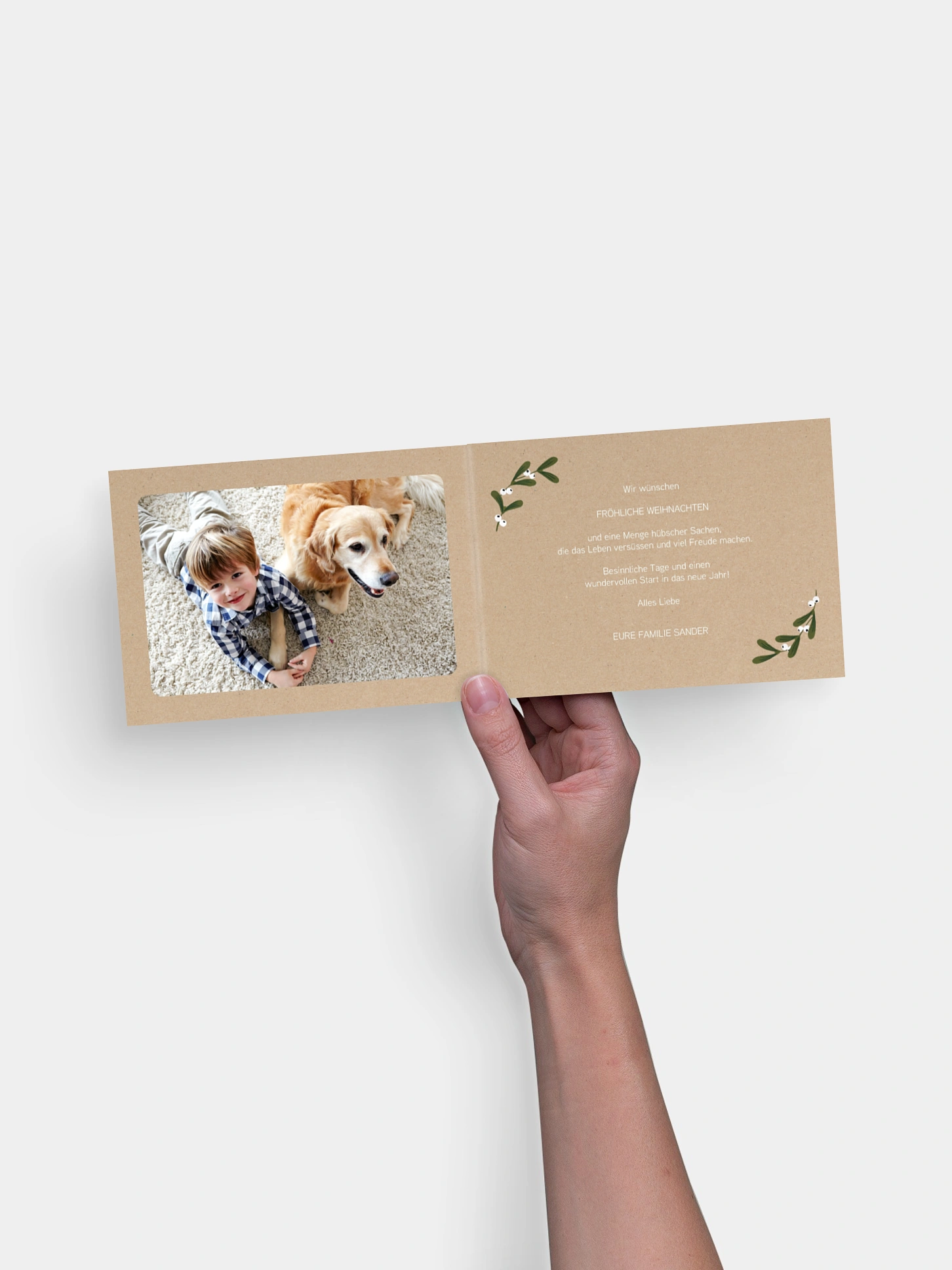 Weihnachtskarte Blissful