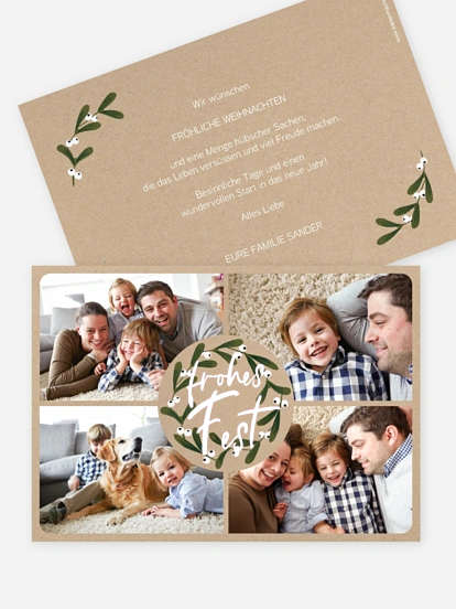 Weihnachtskarte Blissful