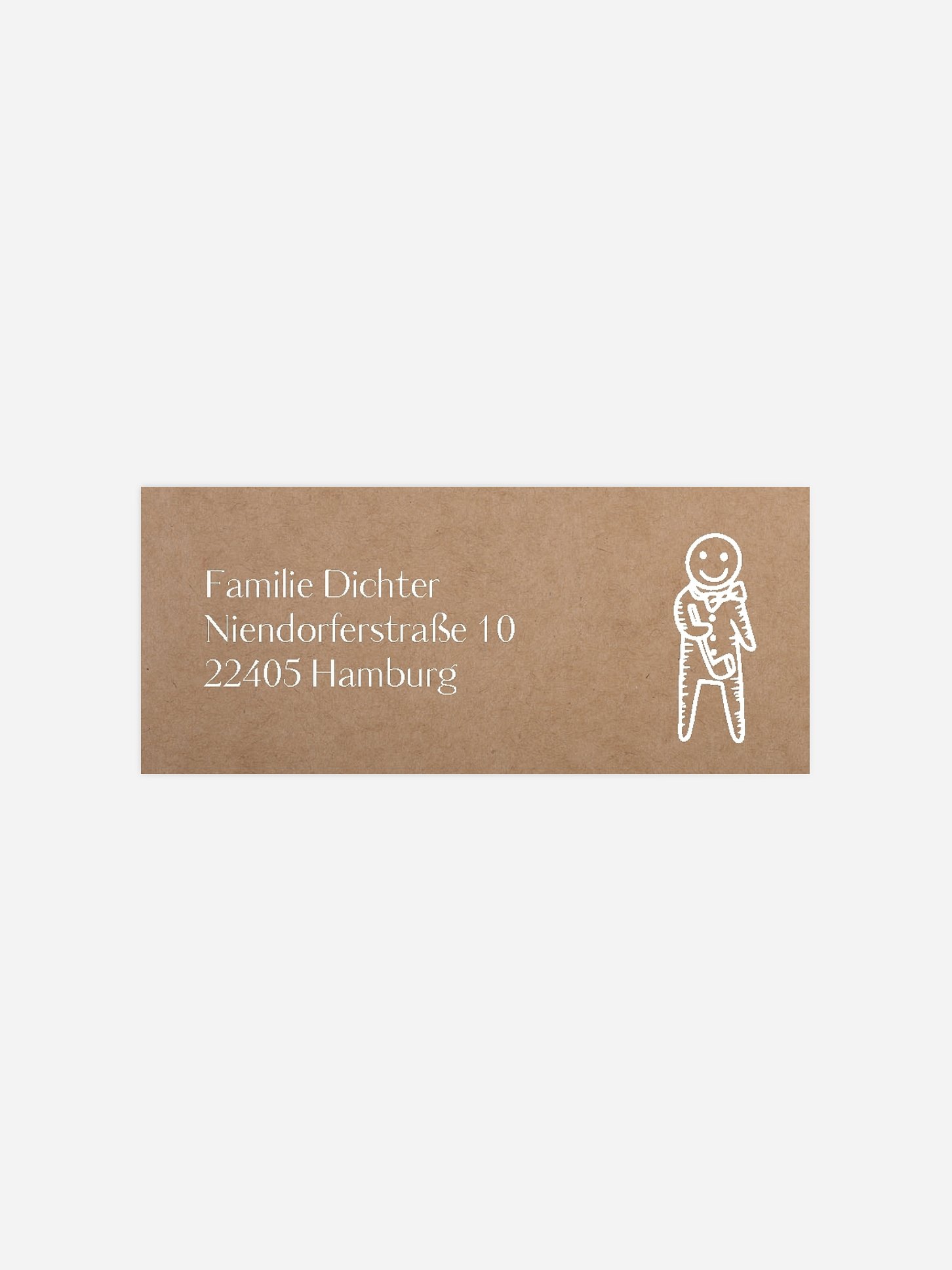 Absenderaufkleber Weihnachten Lettering Christmas