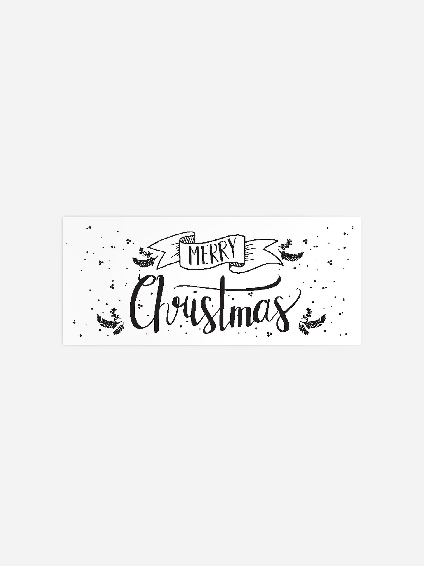 Étiquette cadeau Noël Lettering Christmas