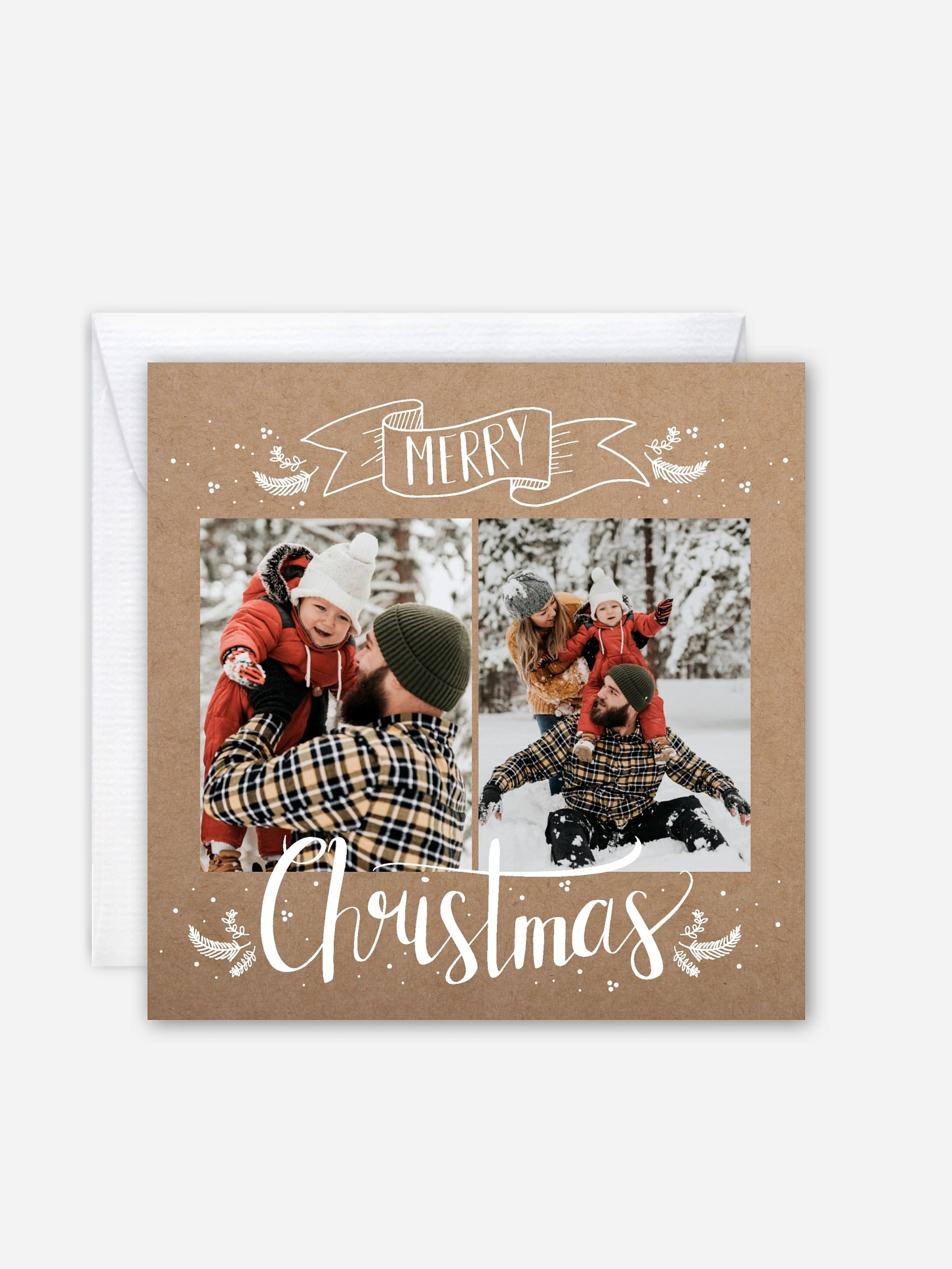 Weihnachtskarte Lettering Christmas