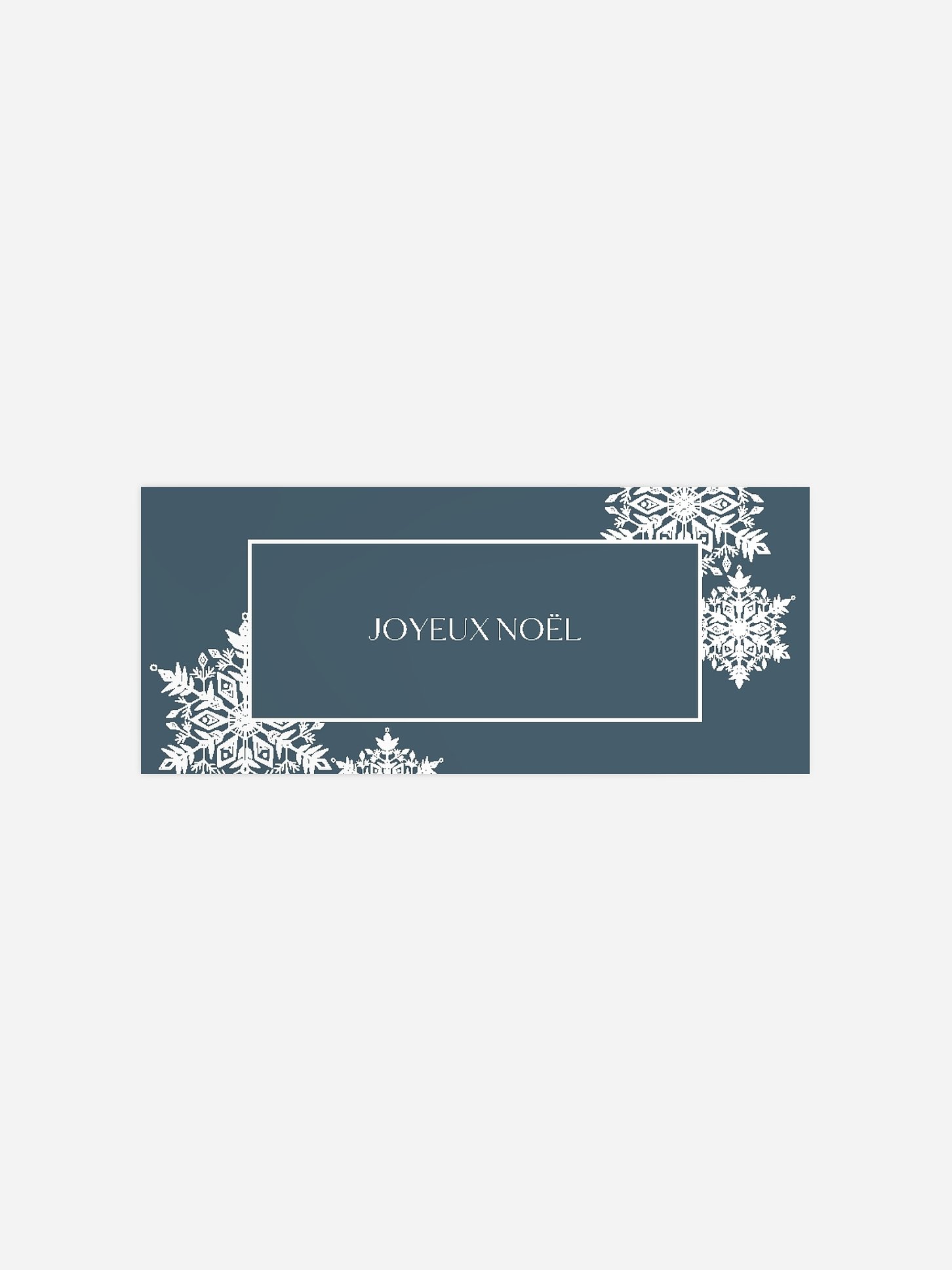 Étiquette cadeau Noël Magie blanche