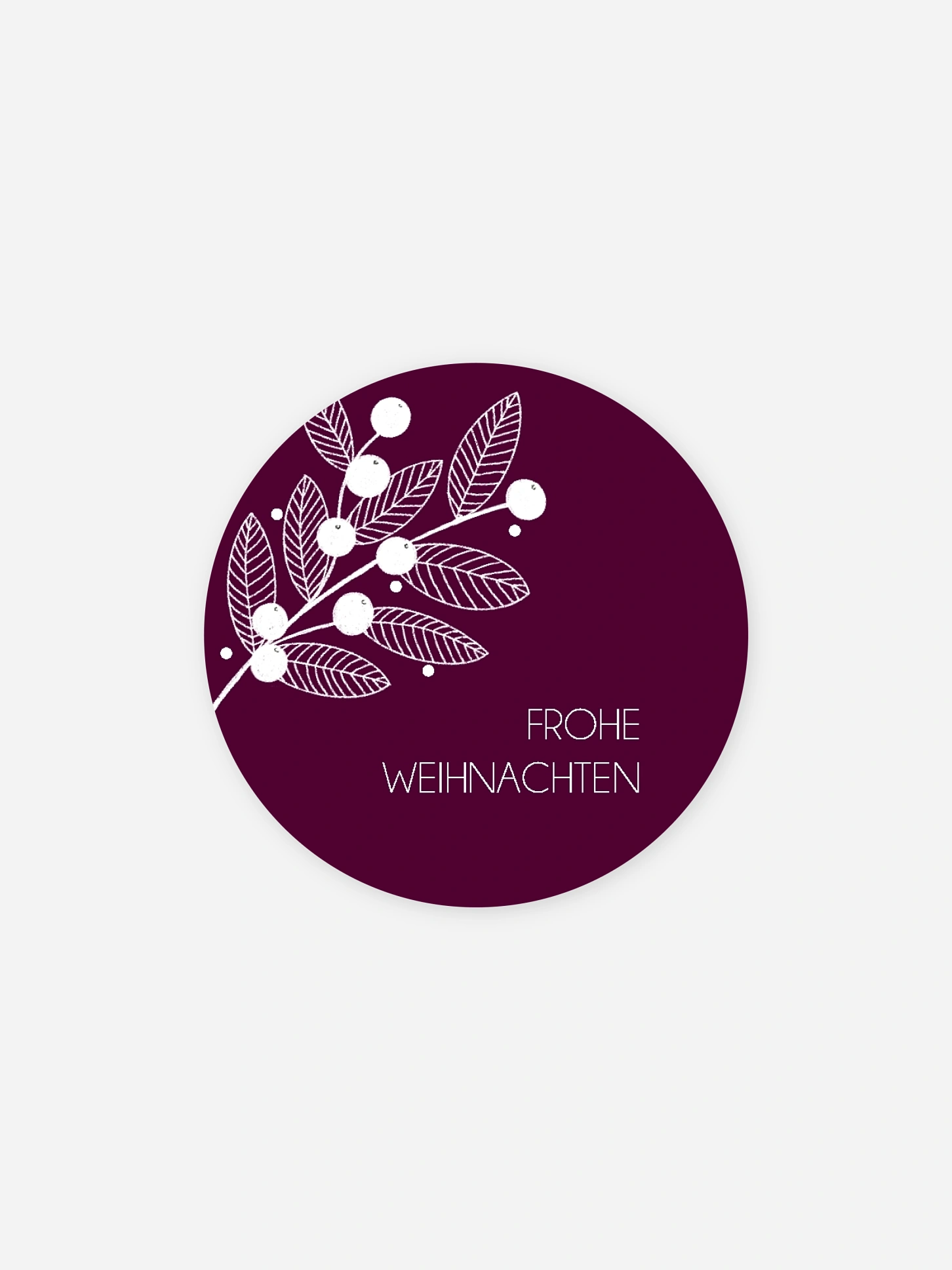 Geschenkaufkleber Weihnachten Lovely Mistletoe
