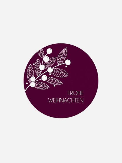 Geschenkaufkleber Weihnachten Lovely Mistletoe