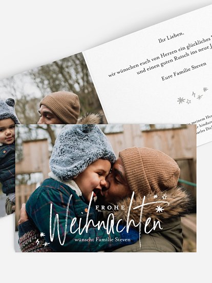 Weihnachtskarte Weihnachtshimmel